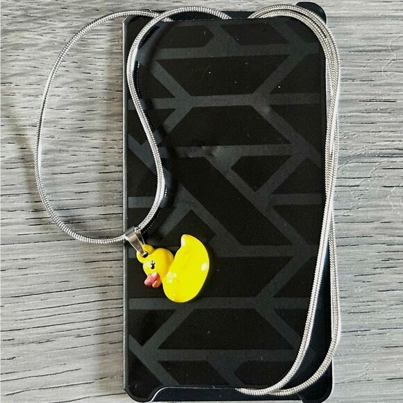 ZOX "LUCKY DUCK" #616 SILVER DUCKY NECKLACE NEW COLLECTIBLE VINTAGE - Picture 8 of 13